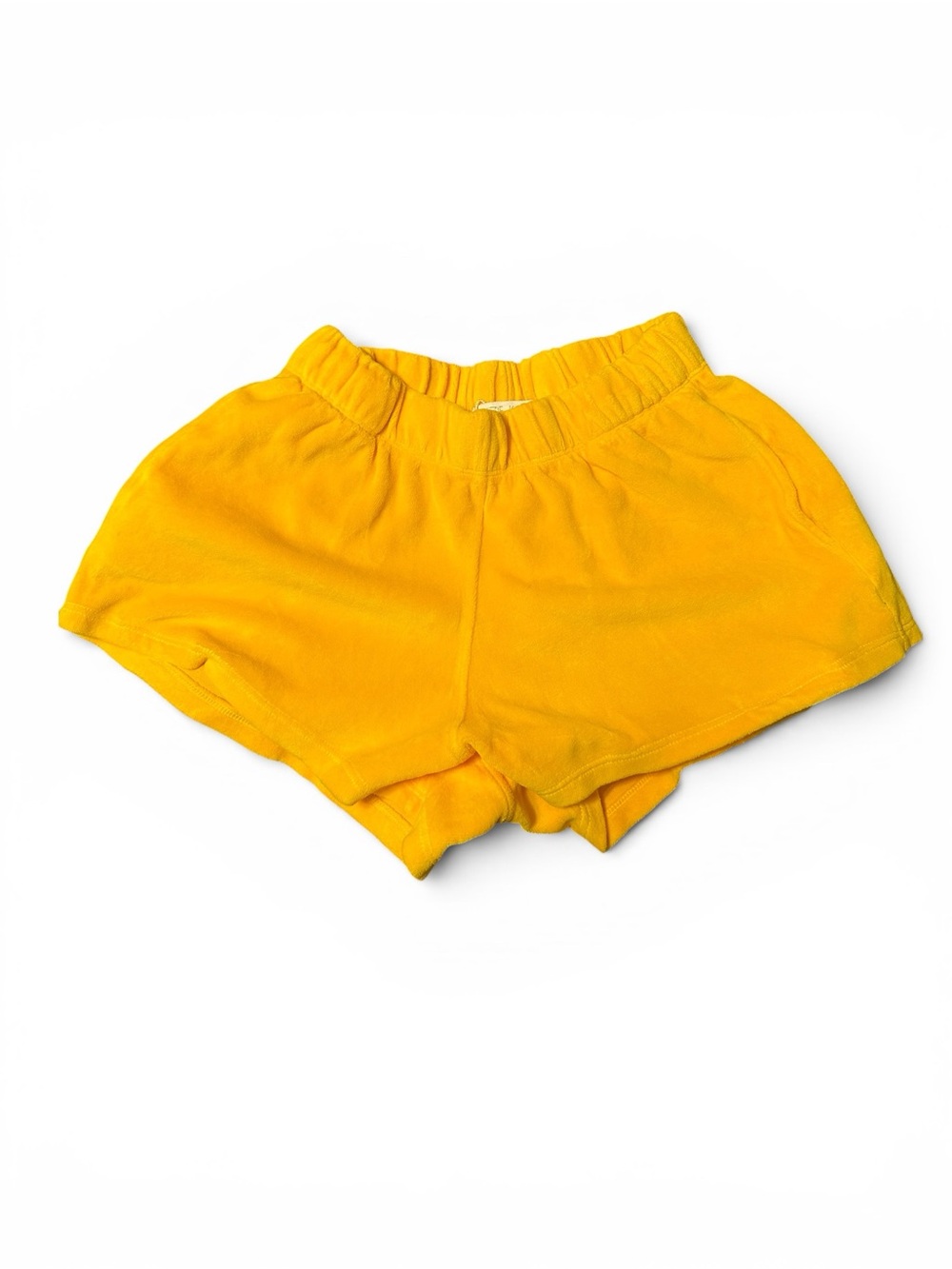 NWT Suzi Kondi Vibrant Gold Fusion Elastic Waist Track Shorts US XS